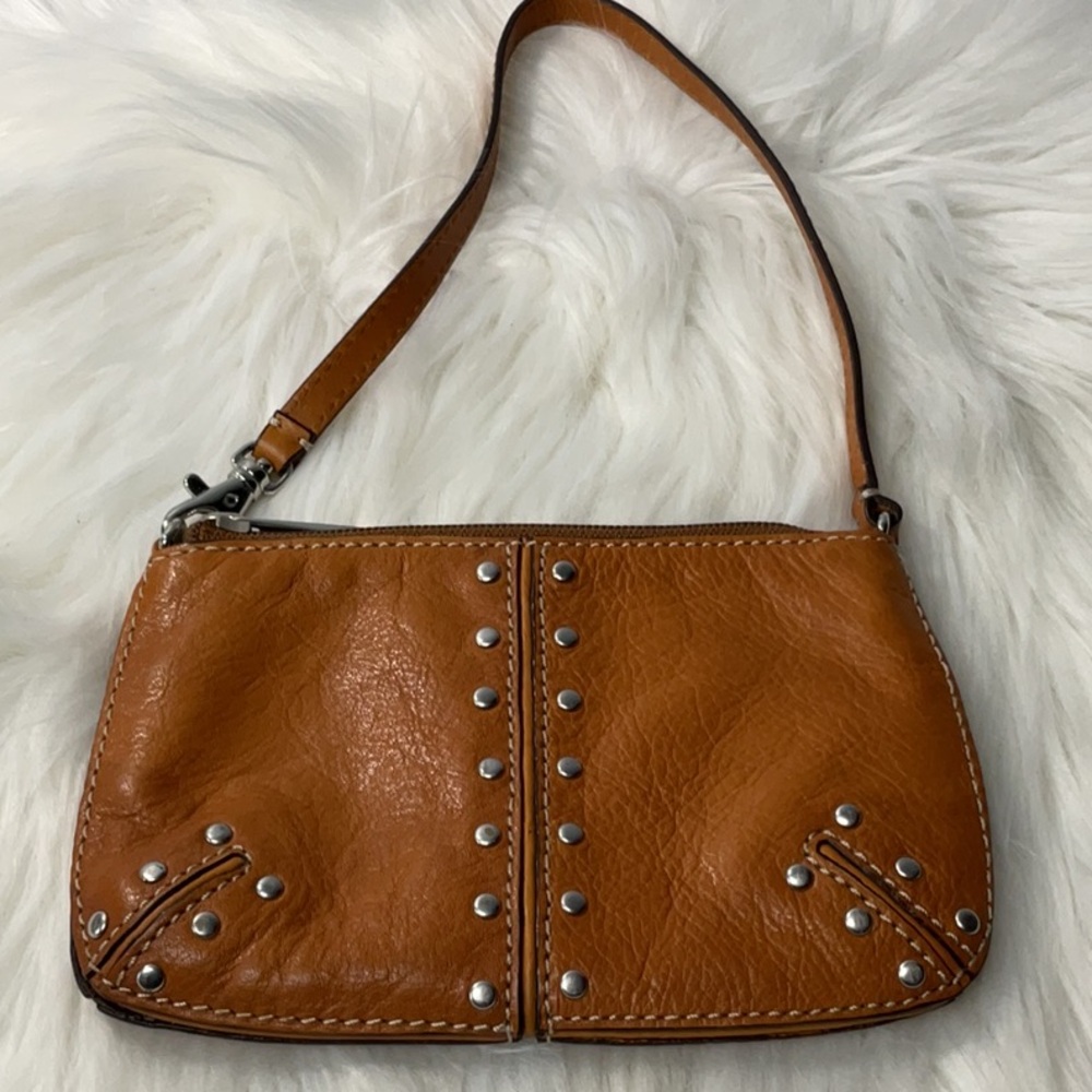 Michael Michael Kors Astor Leather Wristlet with Studs